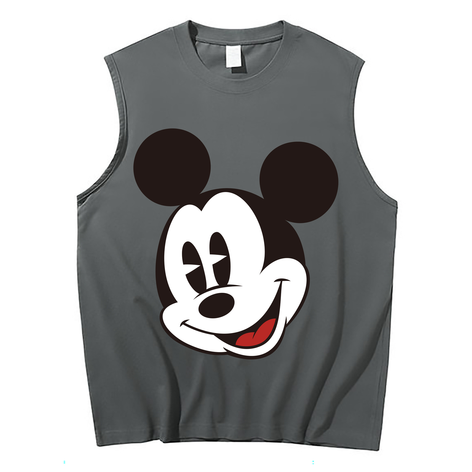 ミッキーマウス Mickey Mouse コットン100％タンクトップ（フロントプリント）